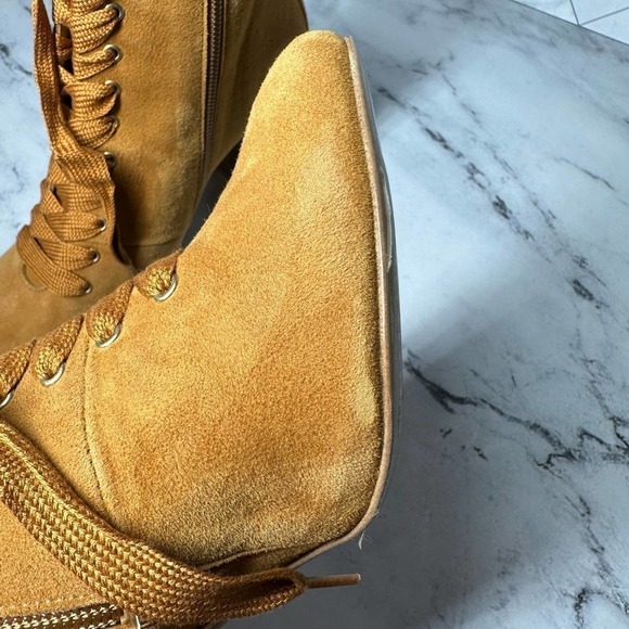 Sezane Alicia High Heel Leather Boots Size US 7 - Picture 12 of 15